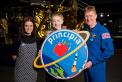 Tim Peake Principia logo with him and kids.jpg